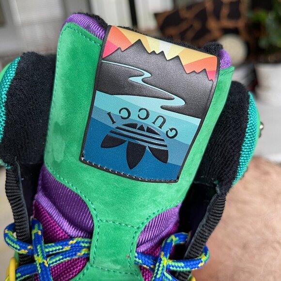 GUCCI TECHNOCANVAS 721392 MEN'S SNEAKERS SHOES, GUCCI sz 8 - Picture 8 of 15